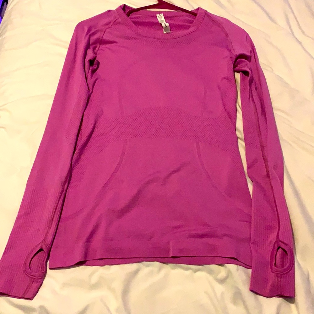 Lululemon: Fuchsia Pink Long Sleeve Swiftly Tech